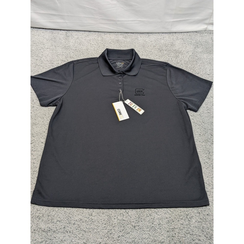 Glock Perfection Womens Polo Core 365 North End Gray Carbon XXL Pistol‎ Gun NWT